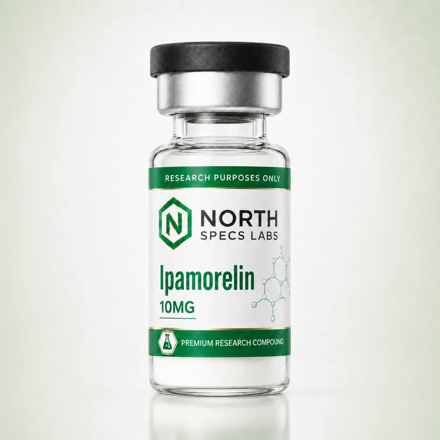 North Specs Labs Ipamorelin 10mg research peptide vial