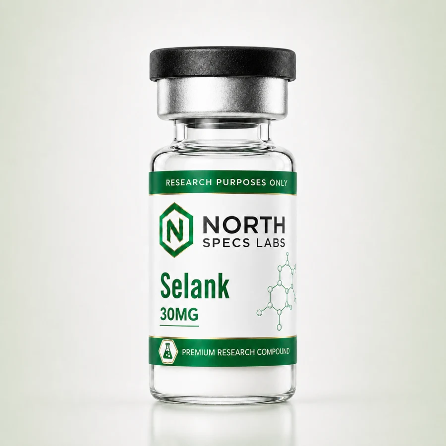 North Specs Labs Selank 30mg research peptide vial