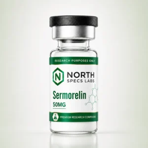North Specs Labs Sermorelin 50mg research peptide vial