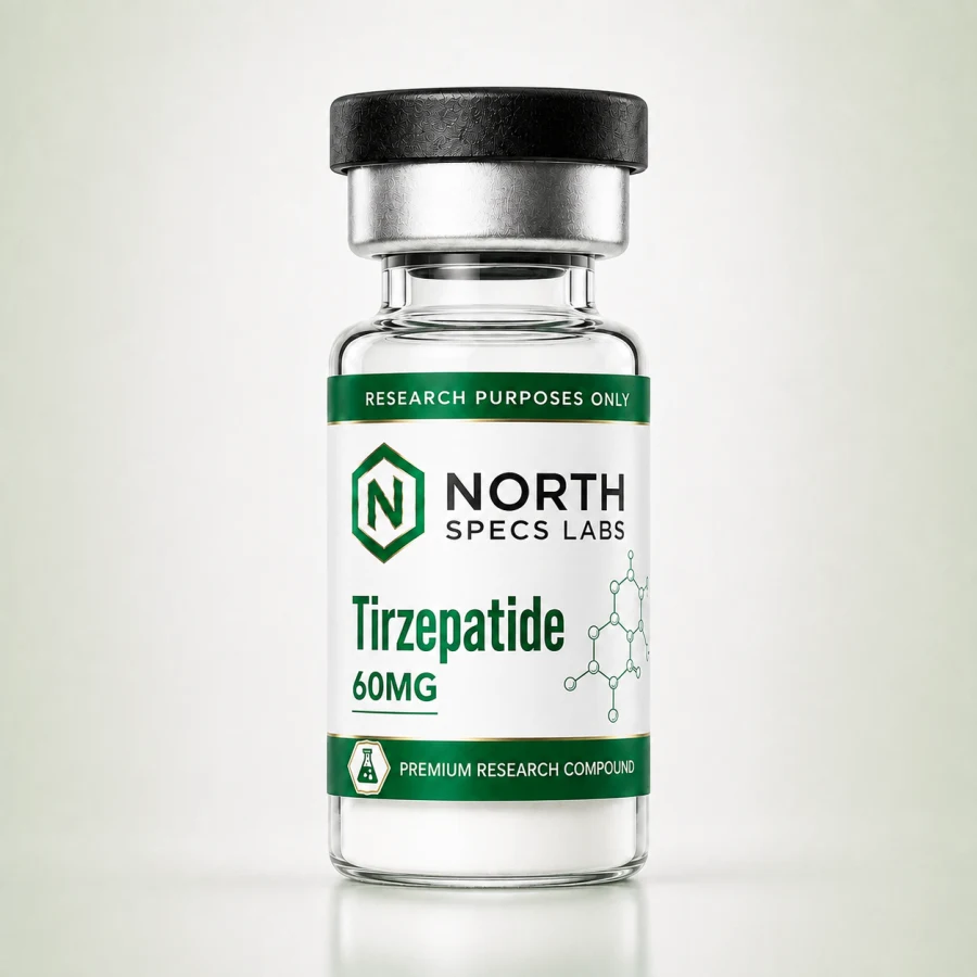North Specs Labs Tirzepatide 60mg research peptide vial